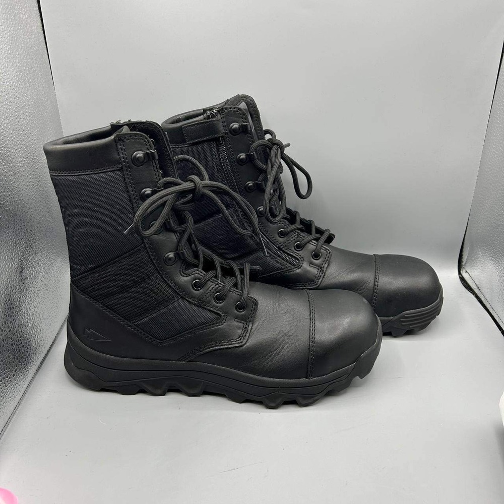 Goruck MACV-2 8" Safety Boot Black Leather Tactical Side Zip Men 10.5